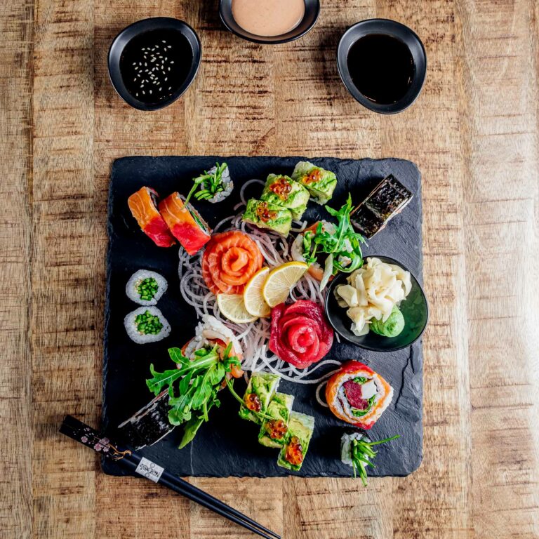 Herrliche Sushi-Platte